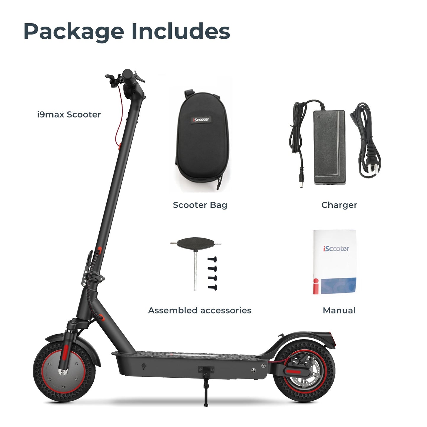 iScooter i9Max 500W Commuting Electric Scooter