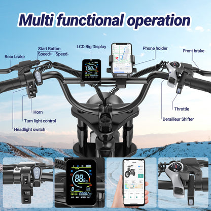 Brand New Qlaway BK20 for Adults 48V 15.6AH Battery 750W Brushless Motor