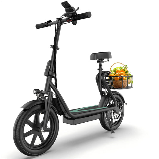 REFURBISHED AOVOPRO ESBSPRO Electric Scooter with Seat, Foldable 500W 22.5Ah Battery 22mph