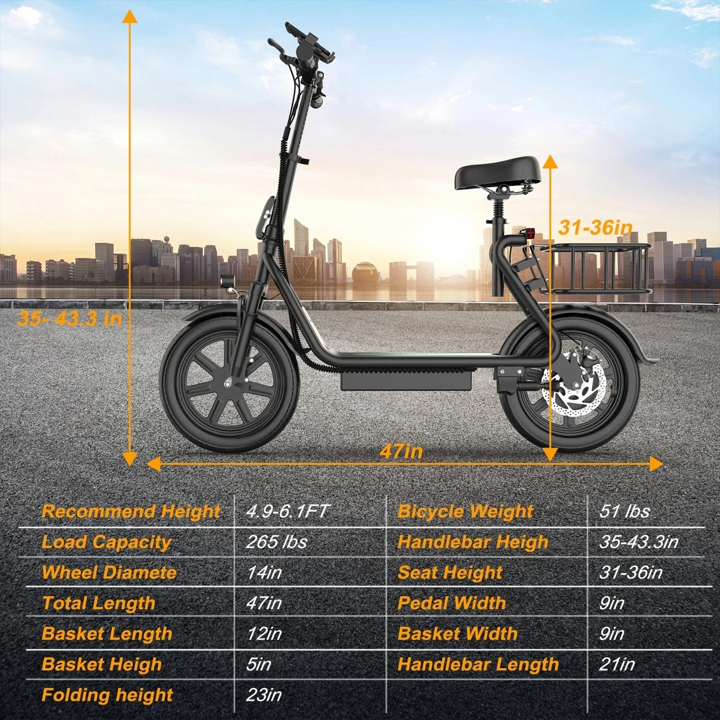 AOVOPRO ESBSPRO Electric Scooter with Seat, Foldable 500W 22.5Ah Battery 22mph