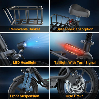 REFURBISHED AOVOPRO ESBSPRO Electric Scooter with Seat, Foldable 500W 22.5Ah Battery 22mph
