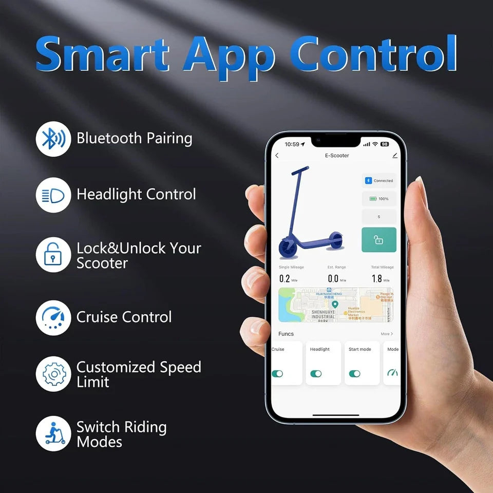 REFURBISHED AOVOPRO TMAX 500W 10inch Foldable Electric Scooter, 22MPH
